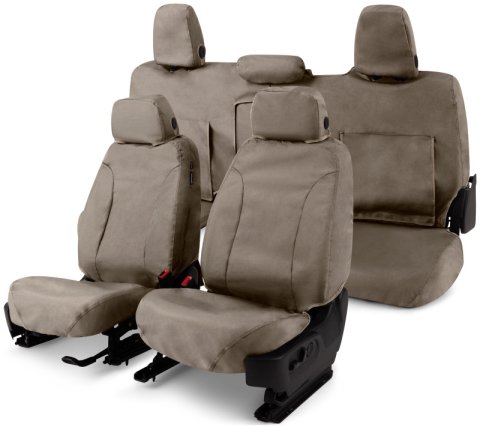 Covercraft 20-23 Subaru Forester Waterproof Polyester SeatSaver Custom Front Row Seat Covers - Taupe