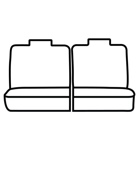 Covercraft 20-23 Ford Explorer Polycotton SeatSaver Custom Second Row Seat Covers - Grey