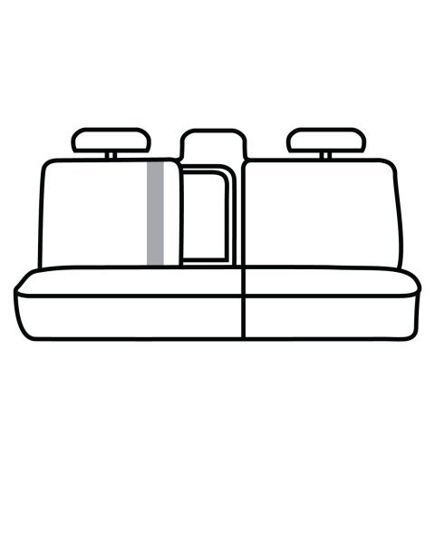Covercraft 19-24 Dodge Ram Polycotton SeatSaver Custom Second Row Seat Covers - Misty Grey