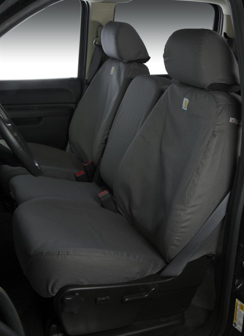 Covercraft 10-13 Ford Transit Carhartt SeatSaver Custom Front Row Seat Covers - Gravel