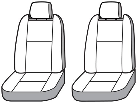 Covercraft 11-23 Dodge Charger Endura PrecisionFit Custom Front Row Seat Covers - Black/Black