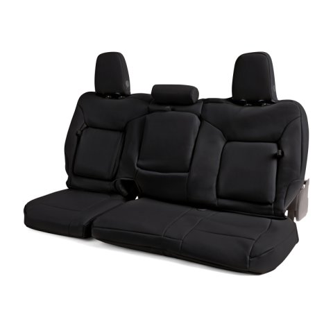 Covercraft 19-24 Chevy Silverado Leatherette PrecisionFit Custom Front Row Seat Covers - Black