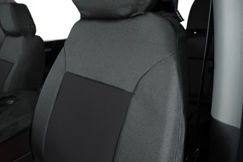 Covercraft 19-24 Chevy Silverado Endura PrecisionFit Custom Front Row Seat Covers - Charcoal/Black