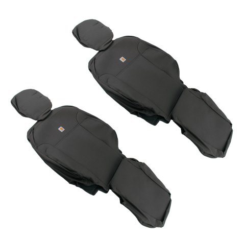 Covercraft 14-18 Chevrolet Silverado Carhartt PrecisionFit Custom Front Row Seat Covers - Gravel