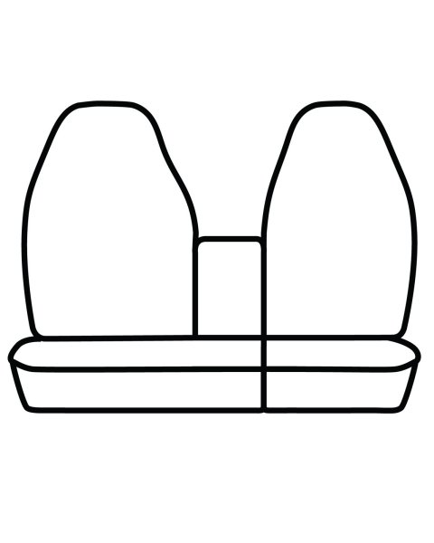 Covercraft 1997-01 Ford F150 Polycotton SeatSaver Custom Front Row Seat Covers - Grey