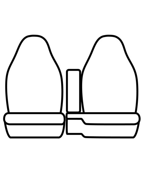 Covercraft 04-11GMC Canyon/Chevrolet Colorado Polycotton SeatSaver Front Row Seat Covers - Grey