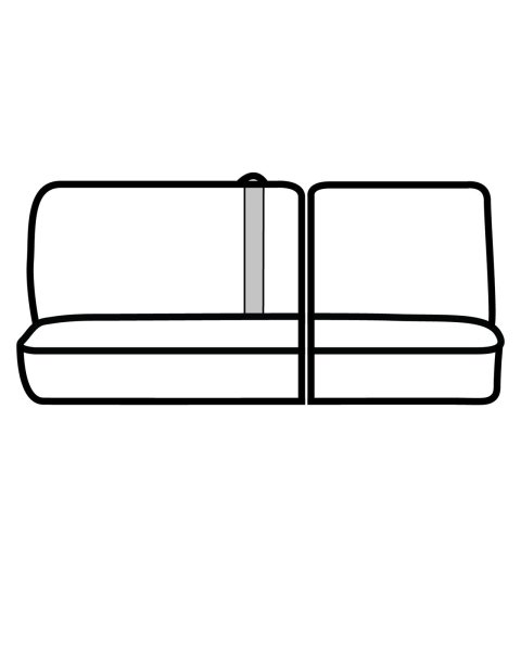 Covercraft 02 Dodge Ram Polycotton SeatSaver Custom Second Row Seat Covers - Charcoal