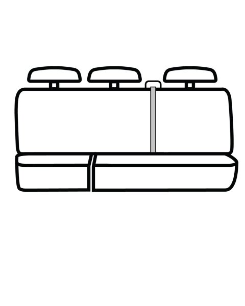 Covercraft 11-12 Ford F150 Polycotton SeatSaver Custom Second Row Seat Covers - Grey