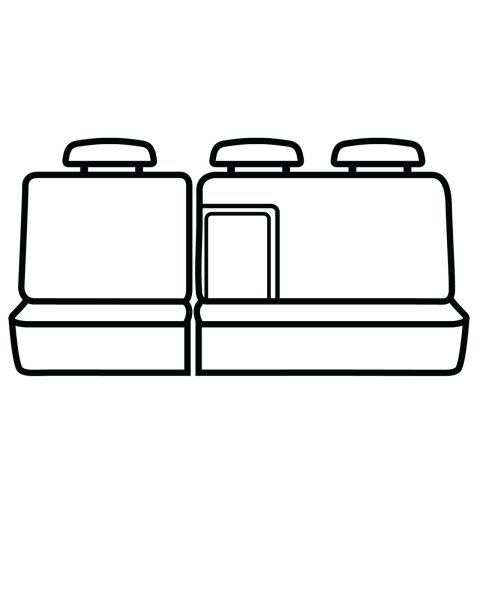 Covercraft 14-17 Jeep Cherokee Polycotton SeatSaver Custom Second Row Seat Covers - Grey
