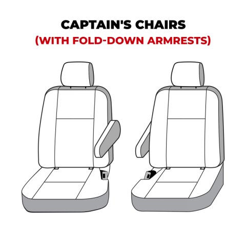 Covercraft 21-23 Chevrolet Tahoe/GMC Polycotton SeatSaver Custom Second Row Seat Covers - Charcoal