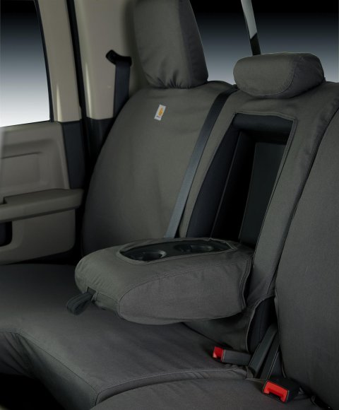 Covercraft 14-18 Chevrolet Silverado Carhartt SeatSaver Custom Second Row Seat Covers - Gravel