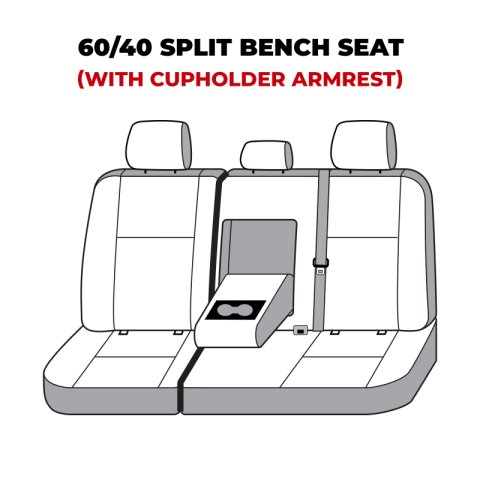 Covercraft 22-23 Toyota Tundra Carhartt Super Dux SeatSaver Custom Second Row Seat Covers - Black