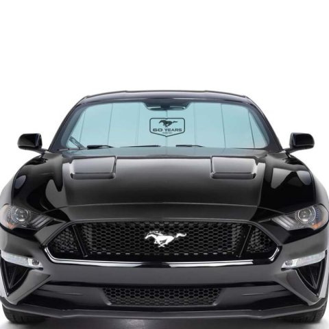 Covercraft 24 Ford Mustang Coupe Convertible UVS100 Custom Sunscreen with Mustang 60 Years Logo