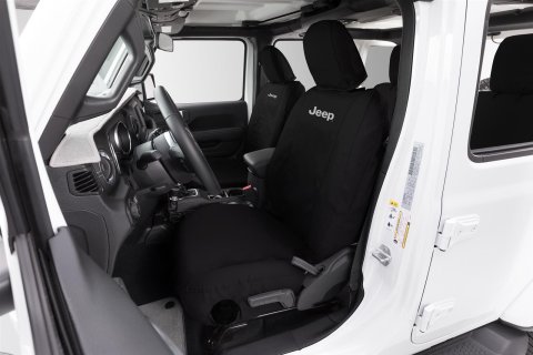 Covercraft 18-24 Jeep Wrangler JL Hybrid 4Xe 2-Row Endura Jeep Logo SeatSaver 2nd Row Seat Covers