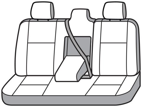 Covercraft 2024 Toyota Corolla 2nd Row 60/40 Endura Waterproof SeatSaver Custom Second Row Seat