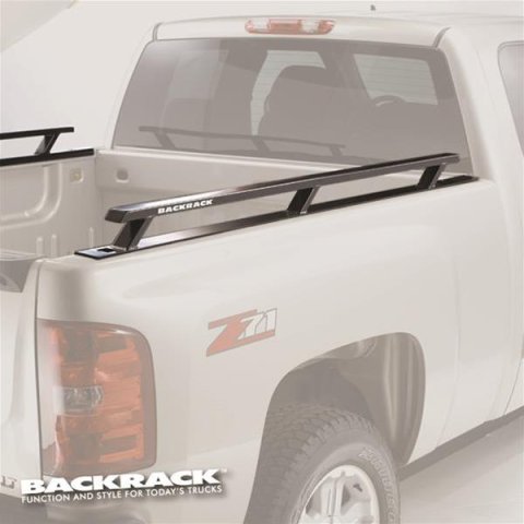 BACKRACK Truck Bed Side Rails 65509 Chevy GMC, Rails, 6.5 ft. Bed, Black, Pair
