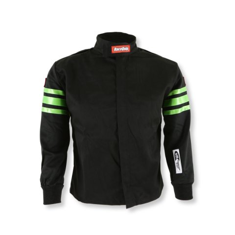 RaceQuip Green Trim SFI-1 JR. Jacket - KMedium