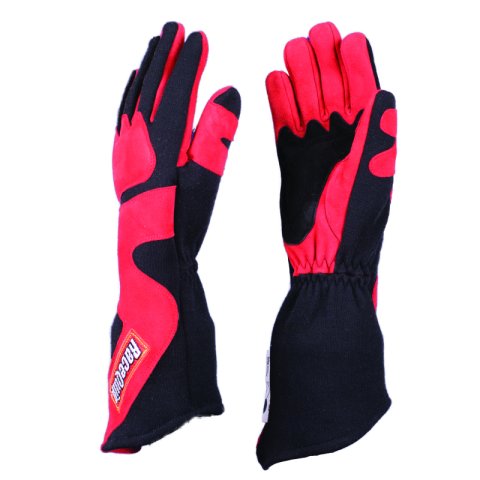RaceQuip SFI-5 Red/Black XL Long Angle Cut Glove