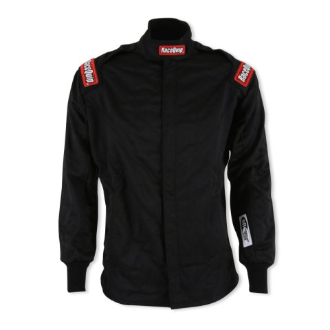 RaceQuip Black Chevron-5 Jacket SFI-5 - Medium