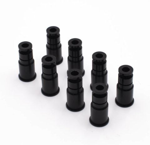 BLOX Racing 14mm Adapter Top (1in) w/Viton O-Ring (Set of 4)