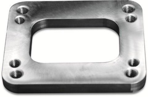 BLOX Racing T3 & T4 Dual Pattern Inlet Flange - Open