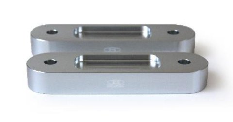 BLOX Honda S2000 Racing Front 20mm Thick Spacer Bump Steer Kit - Silver (Lowered 1in and more)