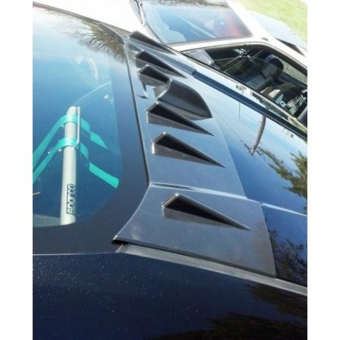 BLOX Racing 13-14 Scion/Subaru FR-S/BRZ Vortex Generator Fins with Shark Fin - ABS Black