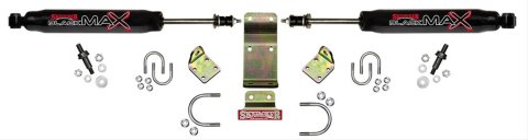 Skyjacker 2018 Jeep Wrangler JL - Black Dual Steering Damper Kit