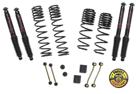 Skyjacker 2018 Jeep Wrangler (JL) 2DR 2in-2.5in Suspension Lift Kit w/Black Max Shocks