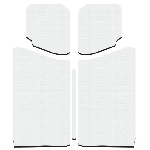 DEI 18-23 Jeep Wrangler JL 2-Door Boom Mat Headliner - 5 Piece - White