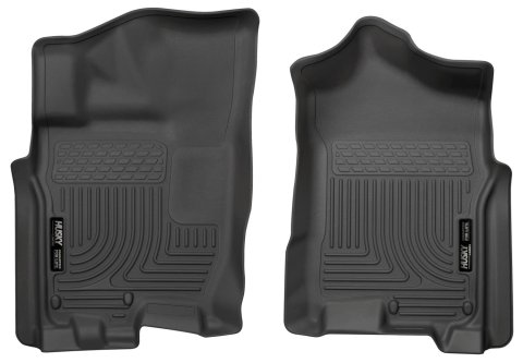 Husky Liners 2016 Nissan Titan XD Crew Cab WeatherBeater Front Row Black Floor Liners