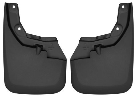 Husky Liners 16-22 Toyota Tacoma w/ OE Fender Flares Custom Molded Front Mud Guards - Black