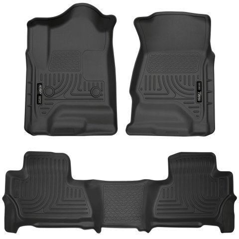 Husky Liners 2015 Chevy/GMC Tahoe/Yukon WeatherBeater Combo Black Floor Liners