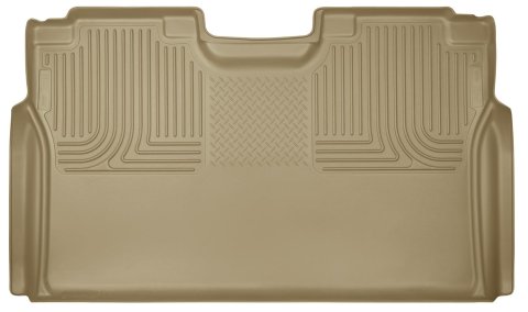 Husky Liners 15 Ford F-150 SuperCrew Cab WeatherBeater Tan 2nd Seat Floor Liner