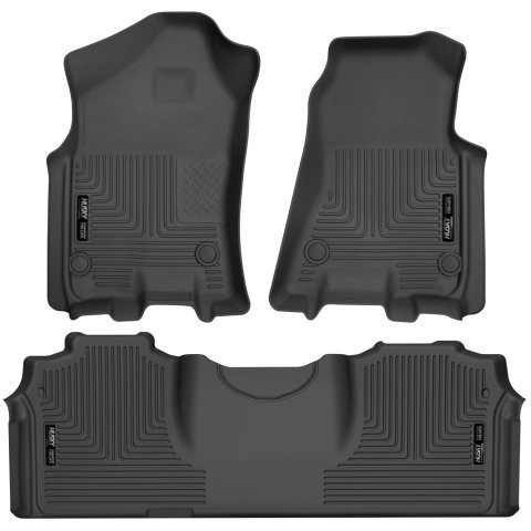 Husky Liners 20-21 Ford Escape All Models Exc Hybrid Weatherbeater Front and 2nd Seat Liners - BLK