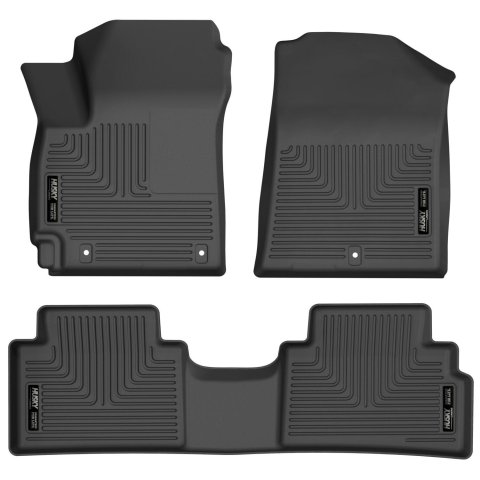 Husky Liners 2022 Hyundai Tucson Excl. Hybrid Weatherbeater Black Front & 2nd Seat Floor Liners
