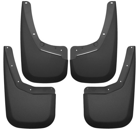 Husky Liners 07-13 Chevy Silverado 1500 LT / 07-14 Silverado 2500HD Front & Rear Mud Guards - Black