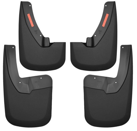 Husky Liners 09-17 Dodge Ram 1500/2500 Both w/ OE Fender Flares Front and Rear Mud Guards - Black