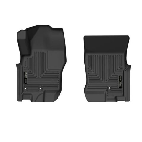 Husky Liners 08-21 Nissan Frontier Crew Cab WeatherBeater Front Row Black Floor Liners
