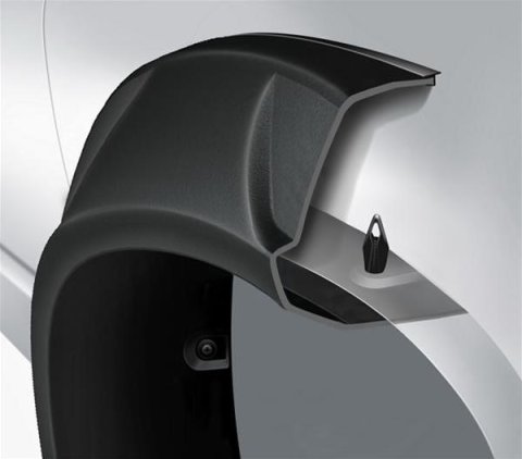 Husky Liners 15-17 Ford F-150 (67.1/78.9/97.6in. Bed) DRT Style Fender Flares (Smooth) 4pc - Blk