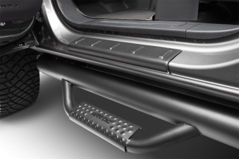 Husky Liners 14-18 GMC Sierra 1500 DC Trail Armor Rocker Panel & Sill Plate Cover (4pc) - Tex. Blk