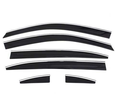 Husky Liners 14-20 Nissan Rogue Ventvisor Low Profile (4pc) - Chrome