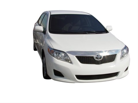 Husky Liners 09-10 Toyota Corolla Grille Fascia Mount Aeroskin Hood Protector - Chrome