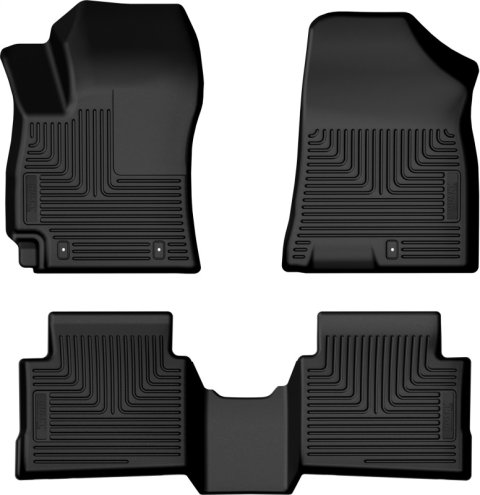 Husky Liners 24-25 Hyundai Kona Weatherbeater Front & 2nd Seat Floorliner (3pc Set) - Blk