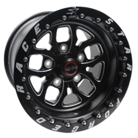 Race Star 64 Pro Forged Wicked 15x11 Lug Mount Black Anodized/Machined 5x135BC 6.50BS