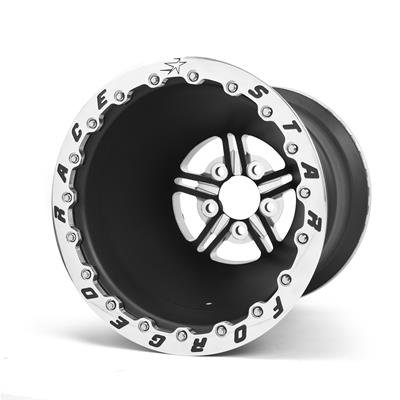 Race Star 63 Pro Forged 15x12 DBL Sportsman 5x4.75 BC / 4.00in. BS Wheel - Black Anodized/Machined