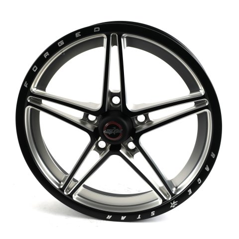 Race Star 63 Pro Forged 17x3.5 Lug Mount 5x4.75 BC / 2.00 BS Wheel - Black Anodized/Machined