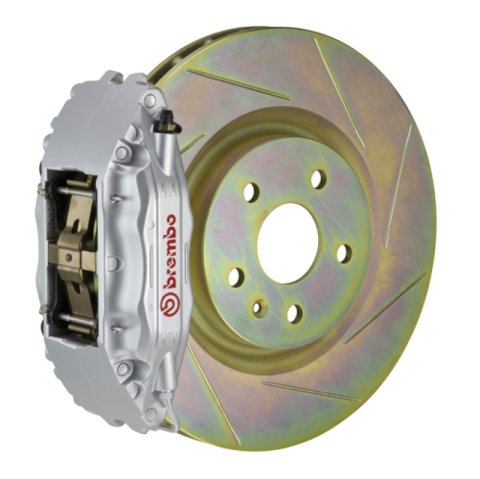 Brembo 12-16 FR-S Front GT BBK 4 Piston Cast 2pc 326 x30 1pc Rotor Slotted Type1-Silver
