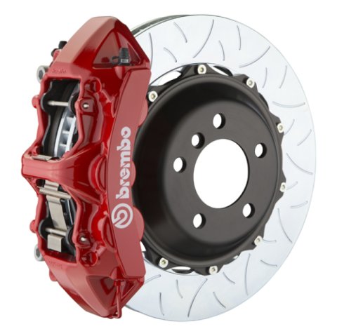Brembo 12-20 GS350/GS350 F-Sport Exc AWD Fr GT BBK 6Pis Cast 380x32 2pc Rotor Slotted Type3-Red