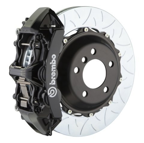 Brembo 03-06 G35 Sedan/03-08 350Z Front GT BBK 6 Piston Cast 380x32 2pc Rotor Slotted Type3-Black